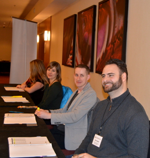 NHPC staff ready to greet members at the Edmonton Connections Cafe