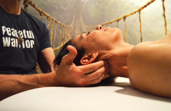 New photo added to NHPC photo library of practitioner giving neck massage