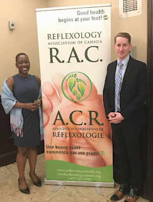 Tendai Nzuma and Paul Donovan at the 2019 RAC conference