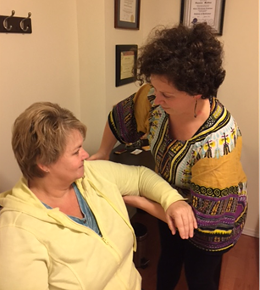 NHPC Member Suzanne Daigle Helping a Client