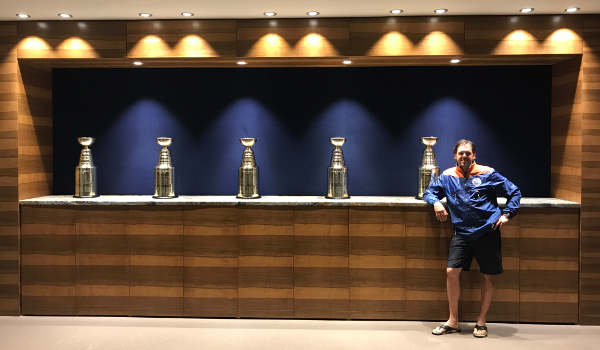 NHPC Massage Therapist Stephen Lines with Stanley Cups