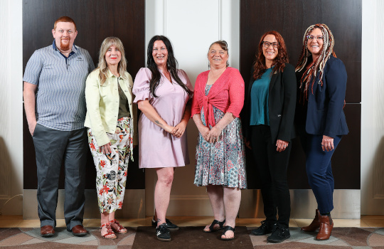 Board Members at 2025 AGM: Andrew Walker, Laura Finley, Sarah Chaisson, Debra Cookson, Amanda Bach, Trish Cole. 